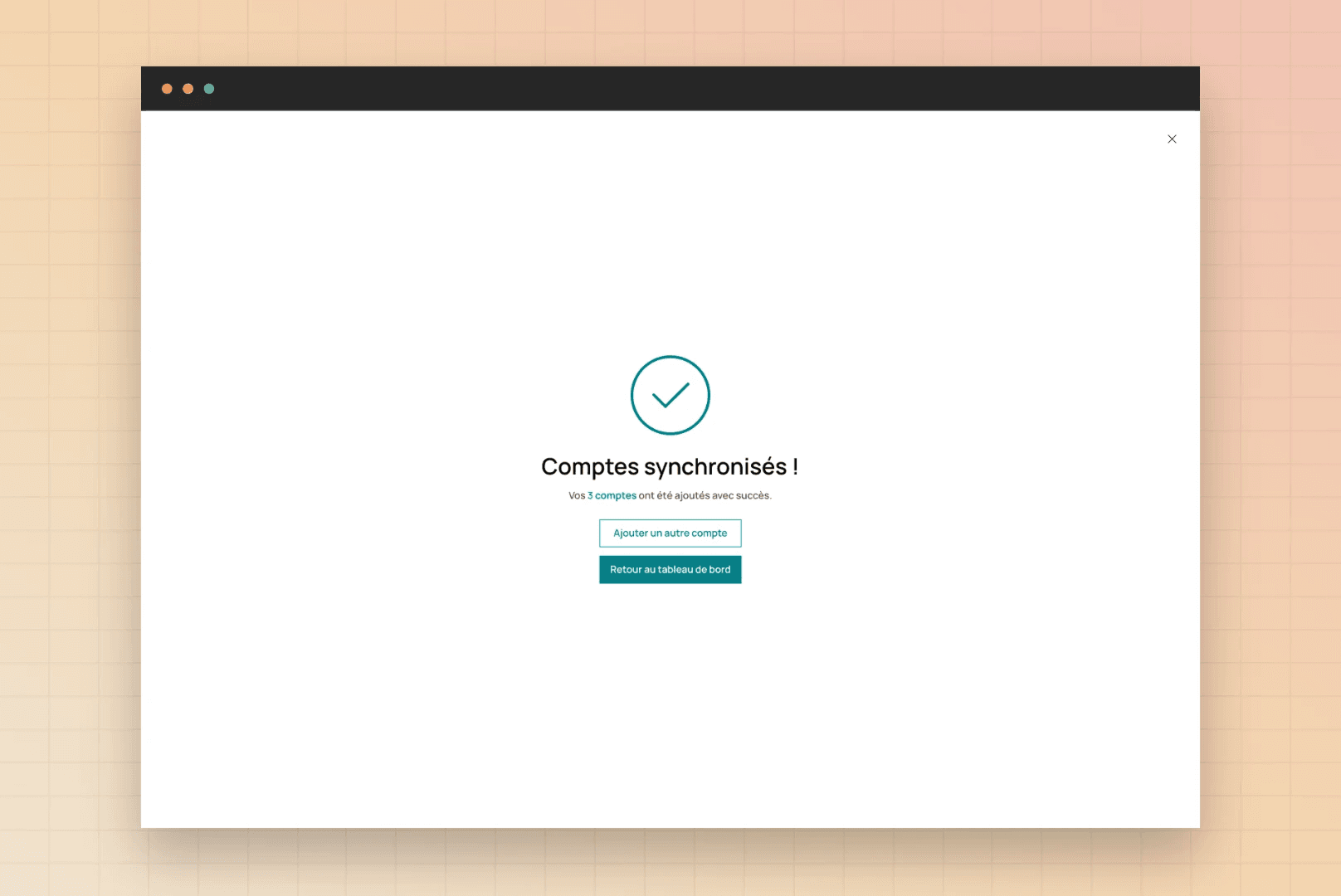 Comptes synchronisés